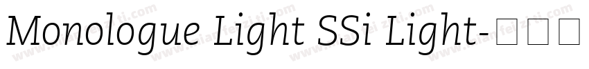 Monologue Light SSi Light字体转换